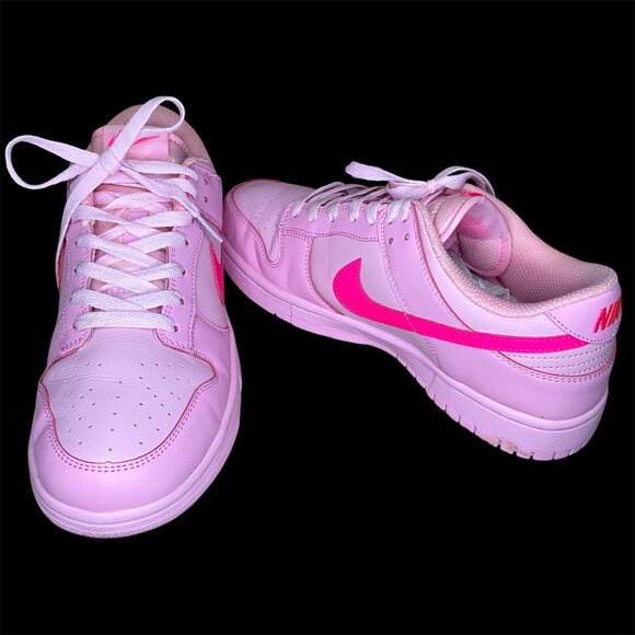Nike Dunk Low (PS) soft pink Men’s Sneakers Size 8.5 Premium Leather - Picture 8 of 8